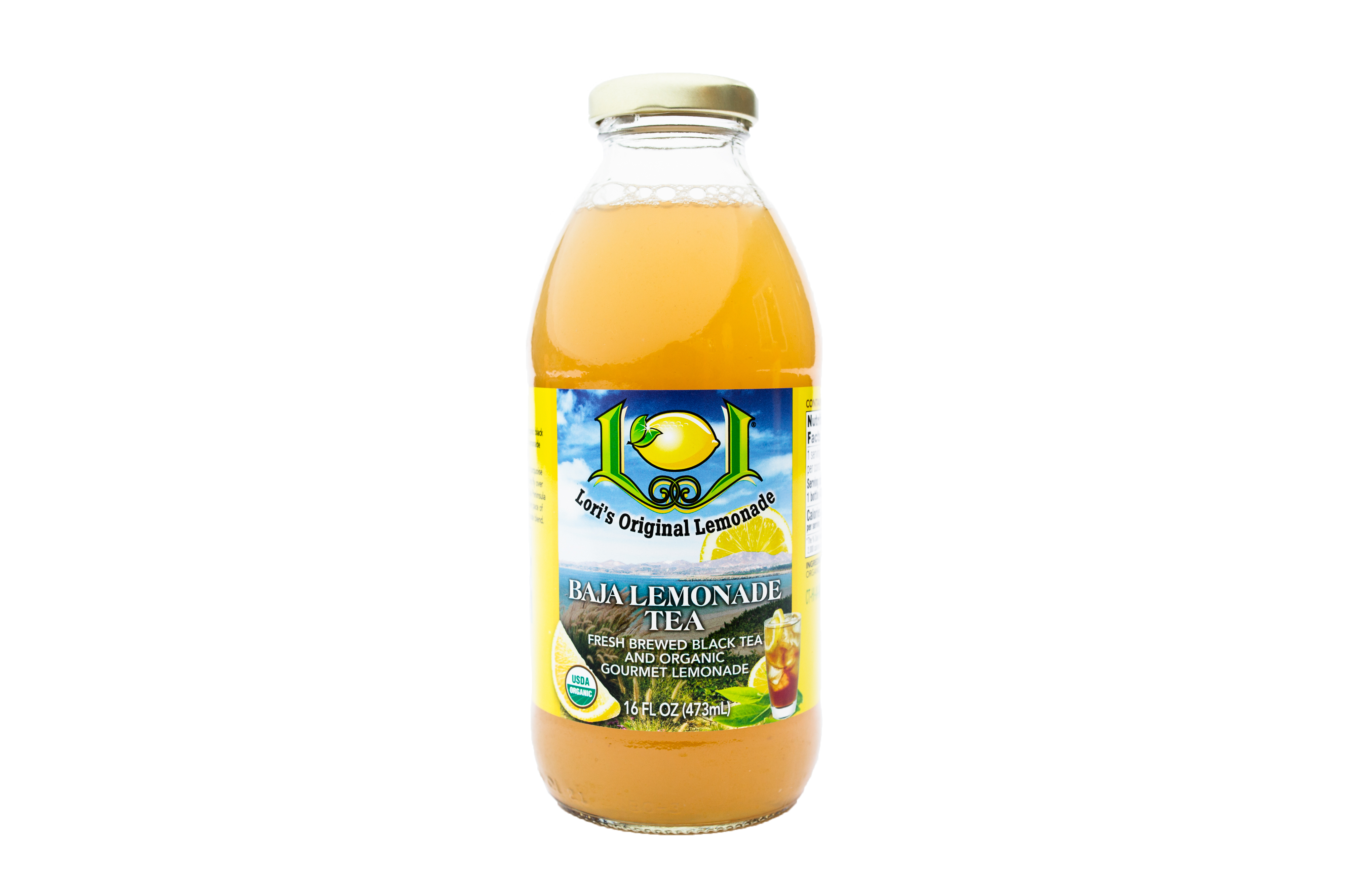 Baja Lemonade Tea NEW!! 12 sixteen ounce bottles
